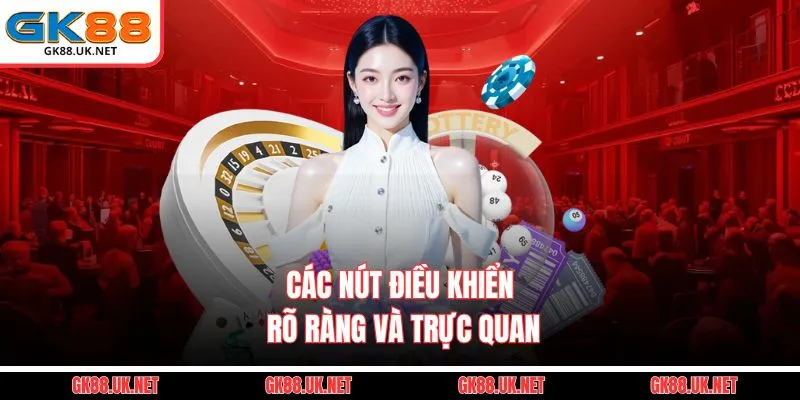 Các nút điều khiển rõ ràng và trực quan